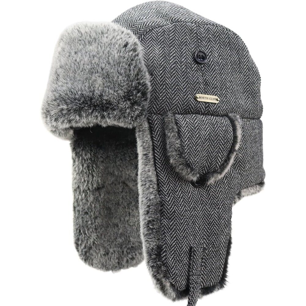 Unisex Winter Hat Faux Fur Insulated Ear Flaps Outdoor Activities